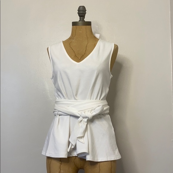 J.Crew wrap around white blouse SM - Picture 3 of 16